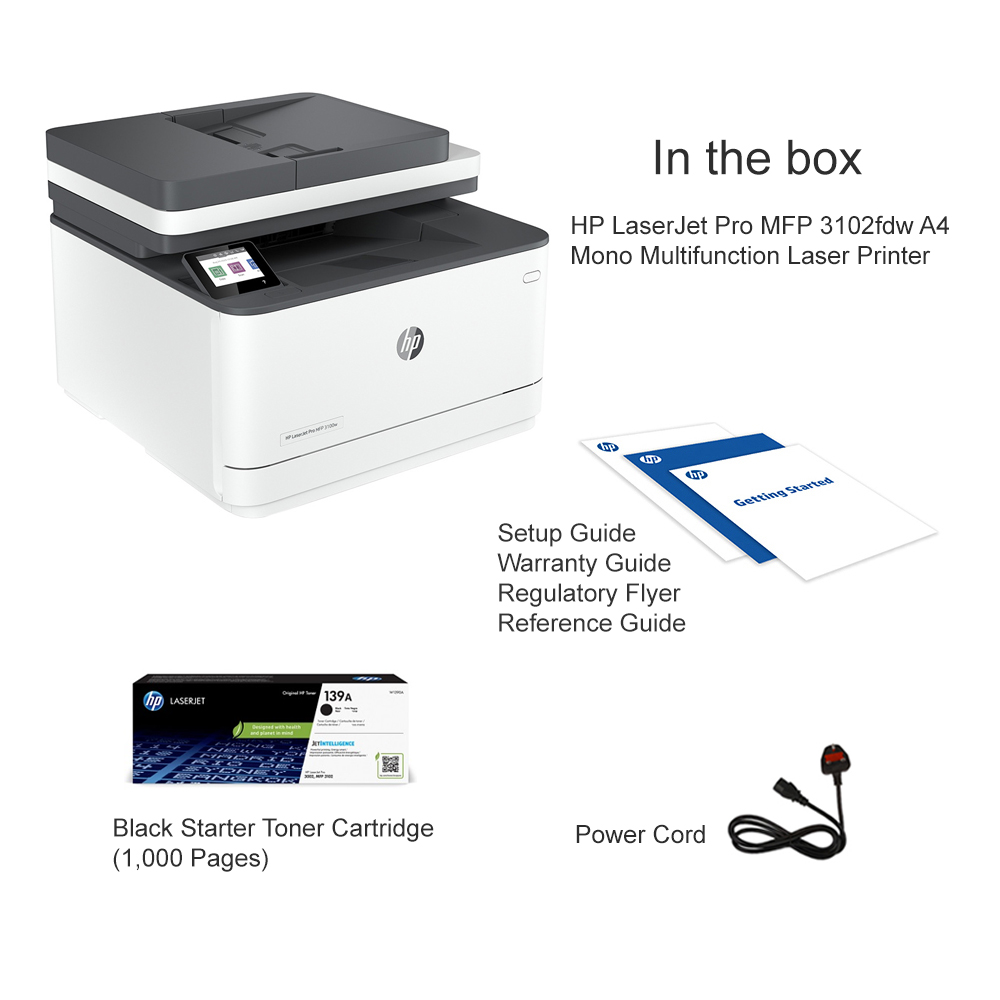 HP LaserJet Pro MFP 3102fdw printer — compatible cartridges available