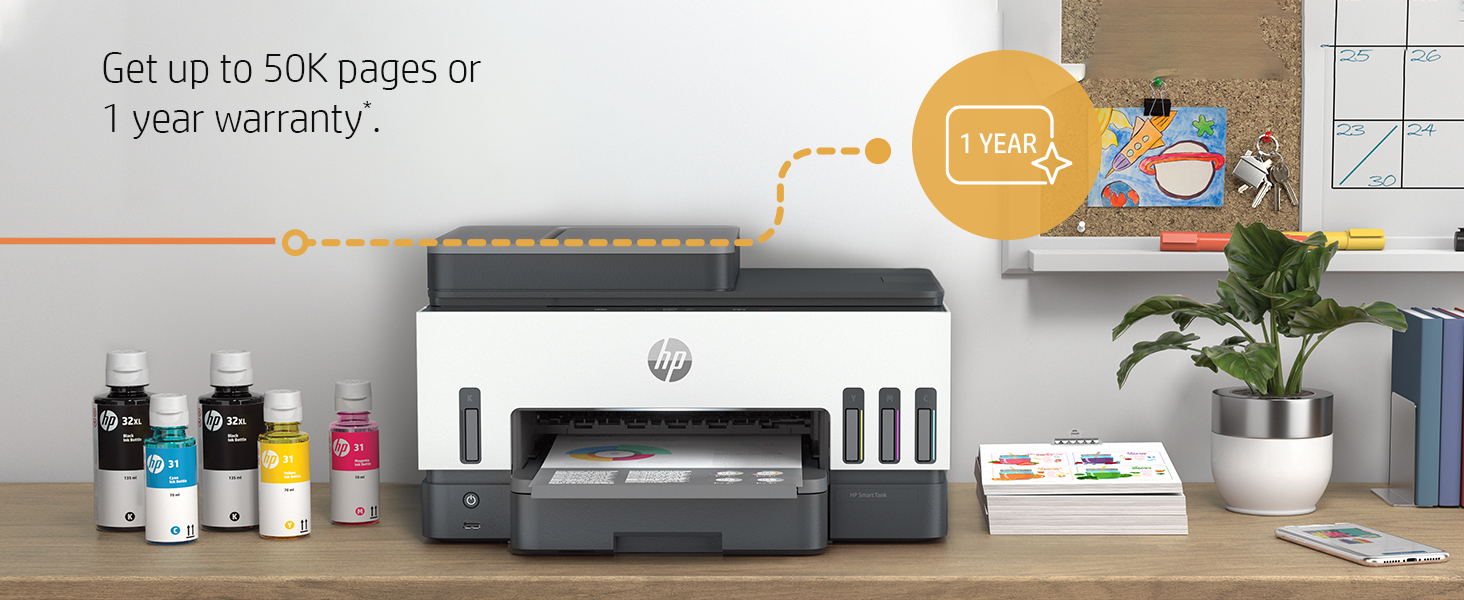 HP Smart Tank 750 printer — compatible cartridges available