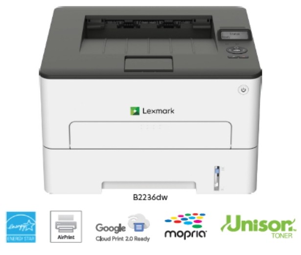 Lexmark B2236dw printer — compatible cartridges available
