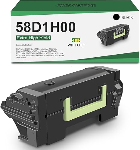 Lexmark MS821dn printer — compatible cartridges available