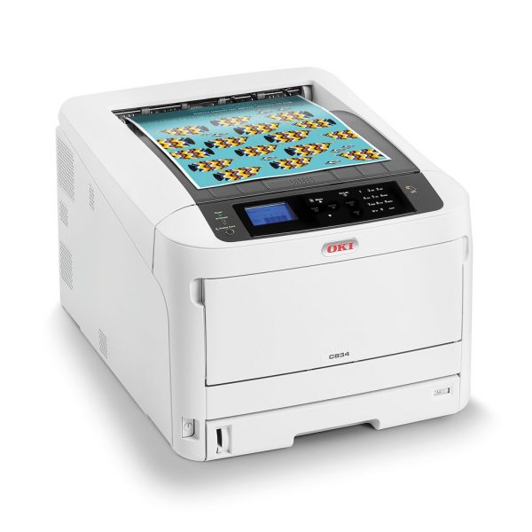 OKI C834nw printer — compatible cartridges available