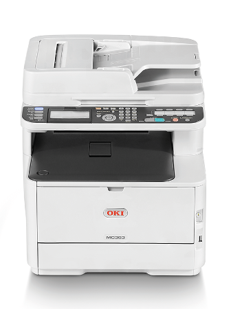 OKI MC332dn printer — compatible cartridges available